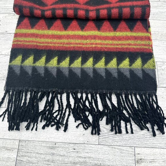 100% Cashmere Made in Scotland 11.5" x 63" Scarf (Blue Red, Black, Purple) - Picture 5 of 8